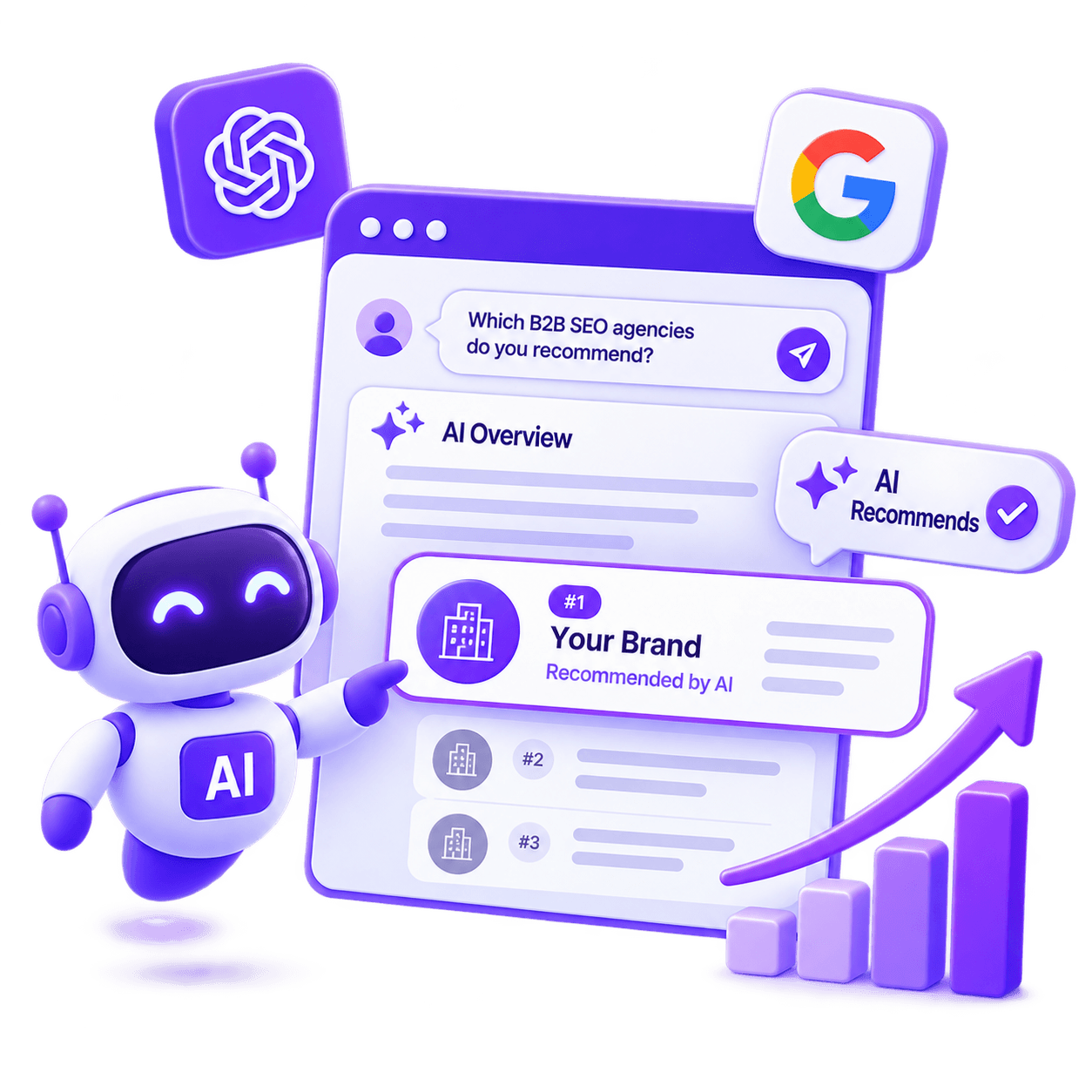 AI SEO Callout illustration