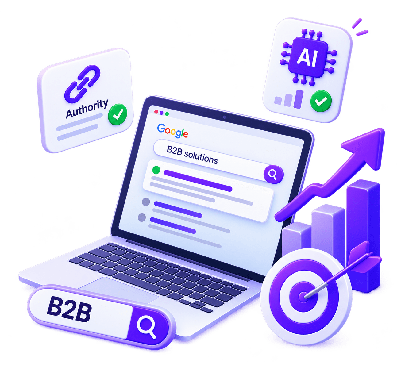 B2B SEO Illustration